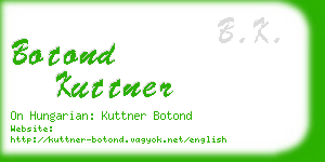 botond kuttner business card